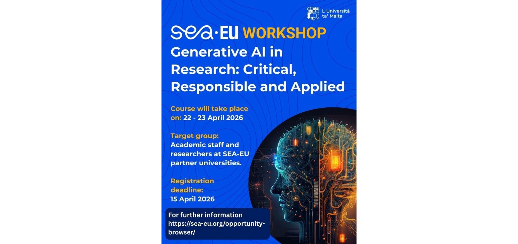 SEA-EU Workshop: Generative AI in Research – Critical, Responsible and Applied